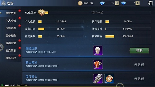 冒险旅途精彩记录9187《天使圣域》成就系统介绍_游戏资讯-游民部落(gamecolg.com)