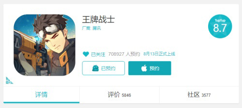 全网预约突破1500万《王牌战士》8月13日全平台上线_游戏资讯-游民部落(gamecolg.com)