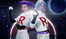 口袋最强CP《萌宠大作战:口袋妖怪》火箭队COS