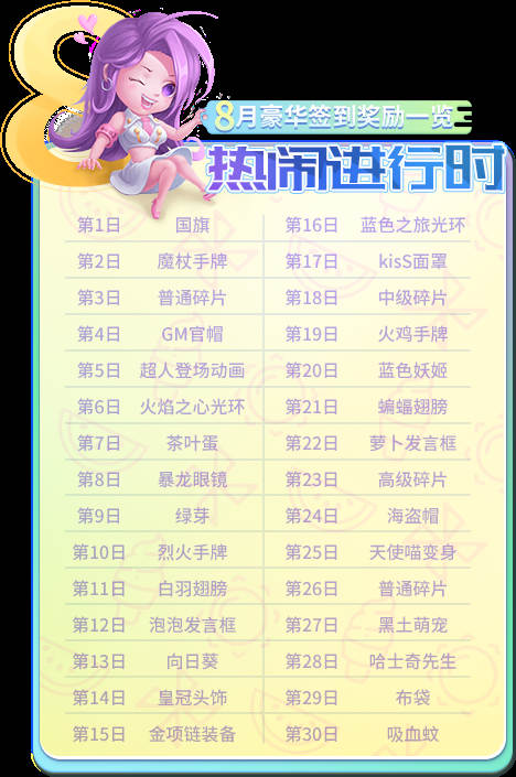 热辣福利来袭《推理学院》八月豪华签到奖励一览_游戏资讯-游民部落(gamecolg.com)