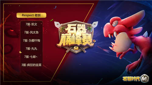 《石器时代M》巅峰赛S2冠军出炉Respect老妖队!_C++语言-游民部落(gamecolg.com)