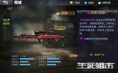 《生死狙击》手游第一赛季奖励大百科之狂怒系列武器_游戏资讯-游民部落(gamecolg.com)