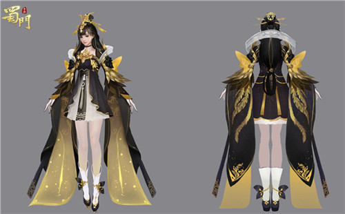 轻奢黑金风《蜀门手游》全新时装霸气亮相_游戏资讯-游民部落(gamecolg.com)