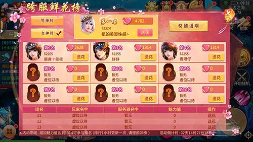 谁才是魅力之王《刀剑逍遥》跨服鲜花榜来袭_游戏资讯-游民部落(gamecolg.com)
