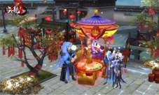 《天龙3D》秀恩爱新方式两个人一起吃火锅!
