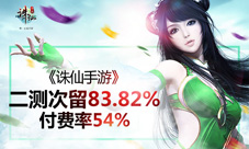 《诛仙手游》安卓二测数据爆表付费率54%