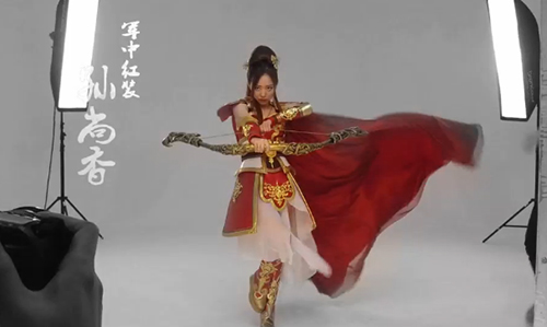 张靓颖代言《三国志2017》花絮曝光自创Pose萌翻全场_游戏资讯-游民部落(gamecolg.com)