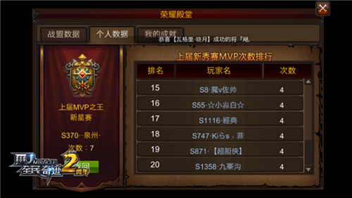《全民奇迹MU》荣耀殿堂入驻指南人人都是MVP_游戏资讯-游民部落(gamecolg.com)