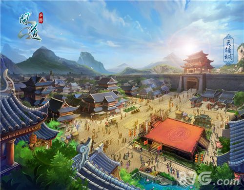 问道手游主城原画曝光中天盛世一码难求_游戏资讯-游民部落(gamecolg.com)
