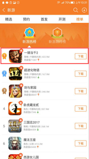 《一骑当千2》登顶九游新游热榜TOP1中小CP突围信号_游戏资讯-游民部落(gamecolg.com)