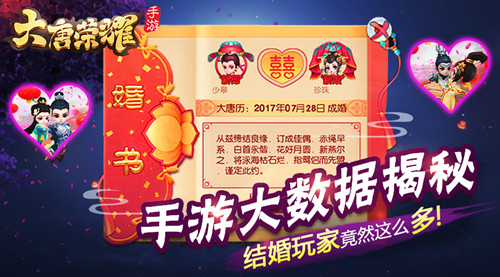 《大唐荣耀》手游大数据揭秘结婚玩家竟然这么多!_游戏资讯-游民部落(gamecolg.com)