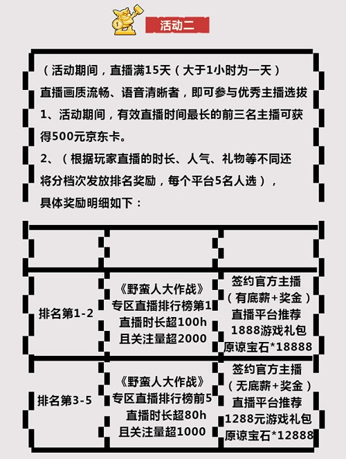 《野蛮人大作战》主播活动招募中零门槛做主播_游戏资讯-游民部落(gamecolg.com)