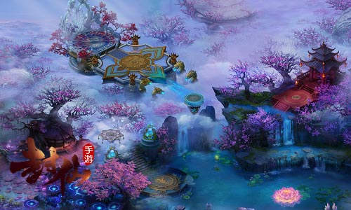 唯美仙境流连忘返9187《封仙》场景原画抢鲜看_游戏资讯-游民部落(gamecolg.com)
