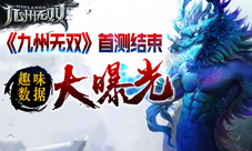 这是个看脸的世界《九州无双》首测趣味数据大曝光