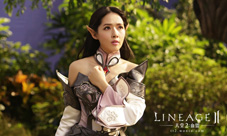 郭碧婷代言天堂2手游片场花絮照片演绎绝美精灵