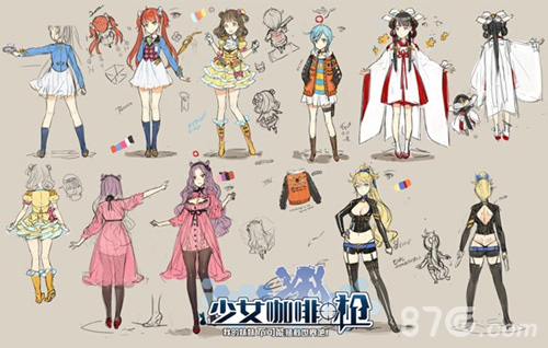大枪苇人加盟手游《少女咖啡枪》绘制新版人设_游戏资讯-游民部落(gamecolg.com)