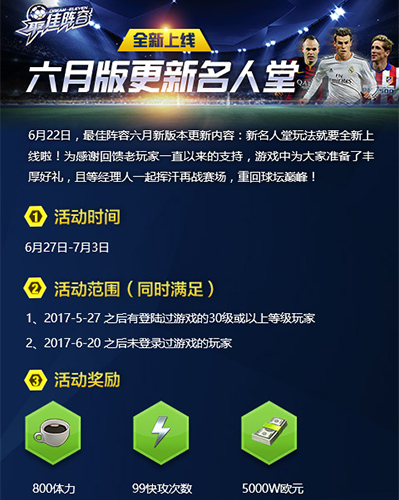 巨星意志足球策略手游《最佳阵容》名人堂版本来袭_游戏资讯-游民部落(gamecolg.com)