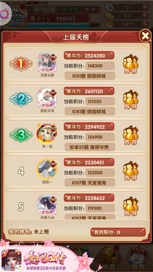 群雄逐鹿宫廷《熹妃Q传》第一届跨服PVP排位赛落幕_游戏资讯-游民部落(gamecolg.com)